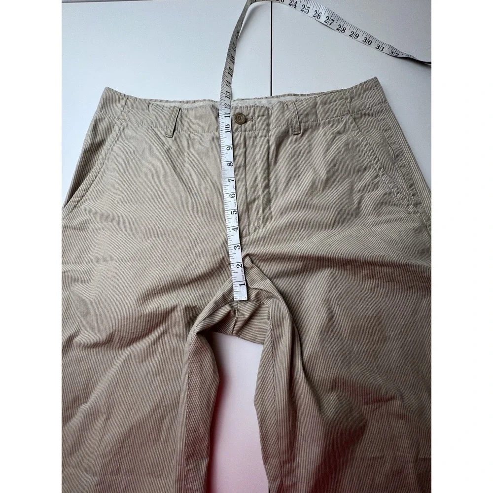 Banana Republic 100% Cotton Beige Pinstriped 100% Cotton Pants Size 34/30